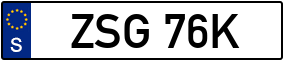 Trailer License Plate